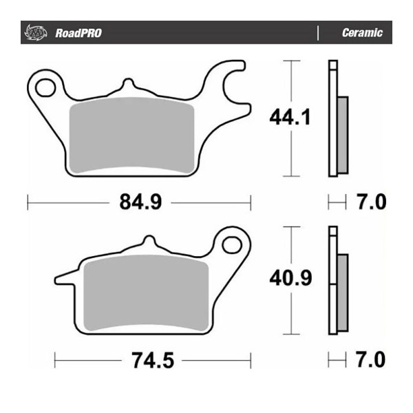 Bremsbelag Moto-Master 415804 RoadPRO Ceramic