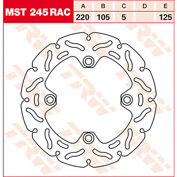 Bremsscheibe TRW MST245RAC