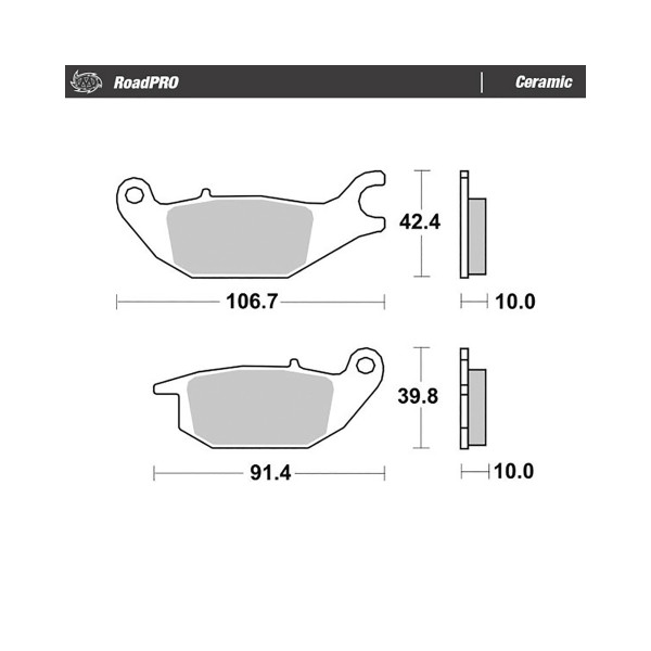 Bremsbelag Moto-Master 414204 RoadPRO Ceramic