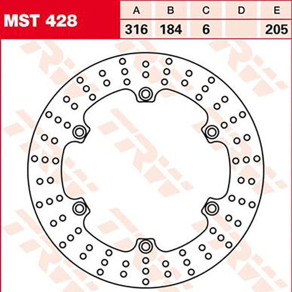 Bremsscheibe TRW MST428