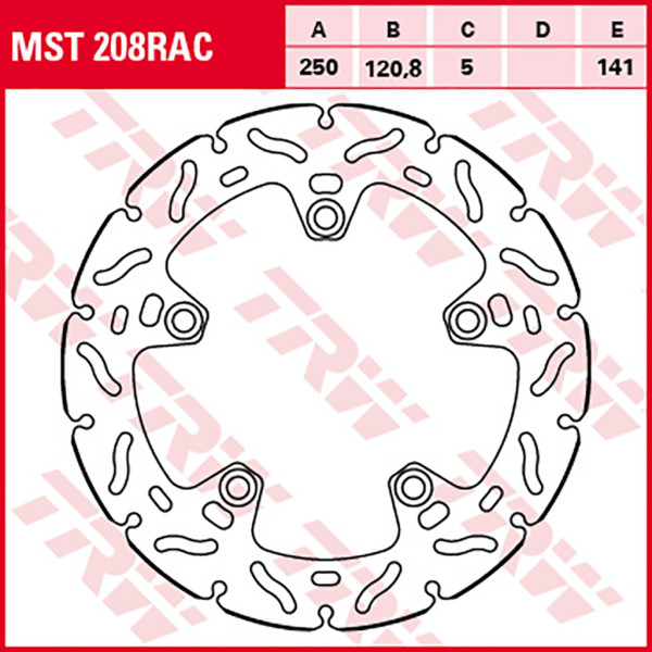 Bremsscheibe TRW MST208RAC