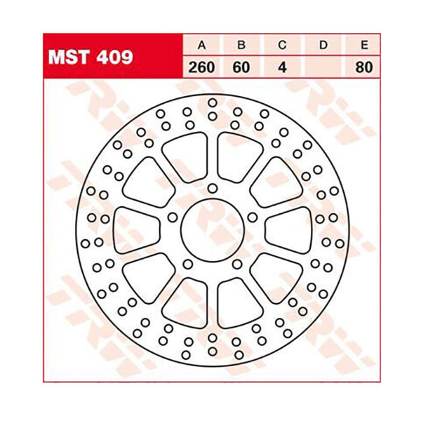 Bremsscheibe TRW MST409