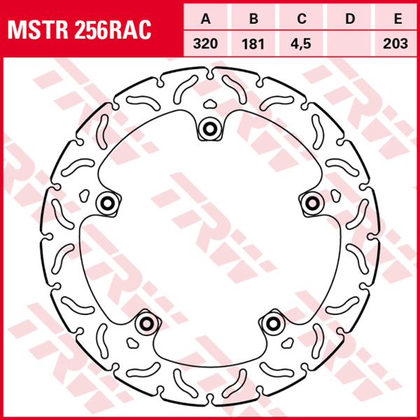 Bremsscheibe TRW MSTR256RAC revited