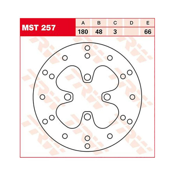 Bremsscheibe TRW MST257