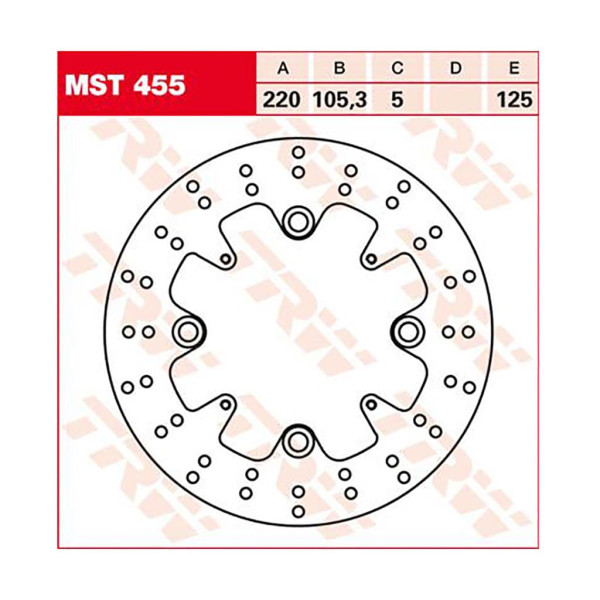 Bremsscheibe TRW MST455