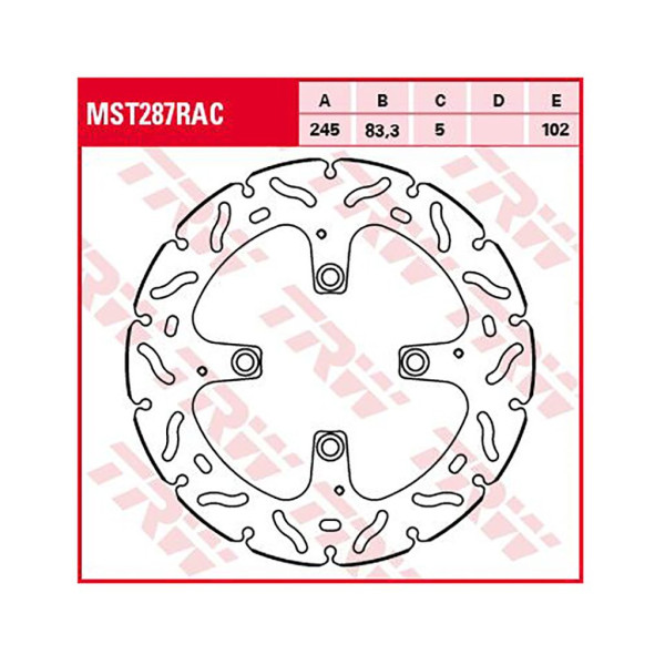 Bremsscheibe TRW MST287RAC