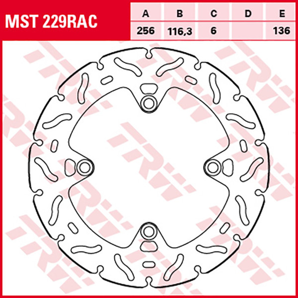 Bremsscheibe TRW MST229RAC