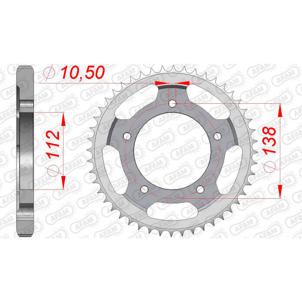 Kettenrad 12608-48 STAHL #532