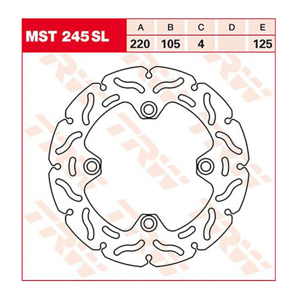 Bremsscheibe TRW MST245SL