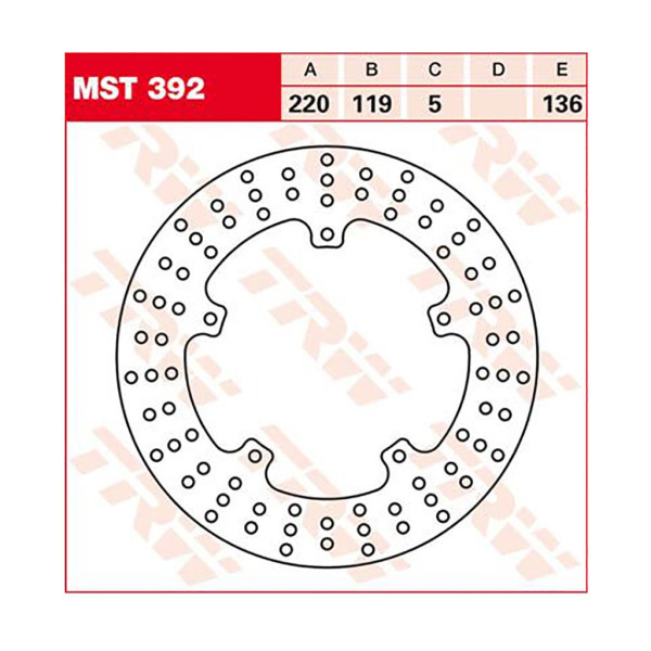 Bremsscheibe TRW MST392