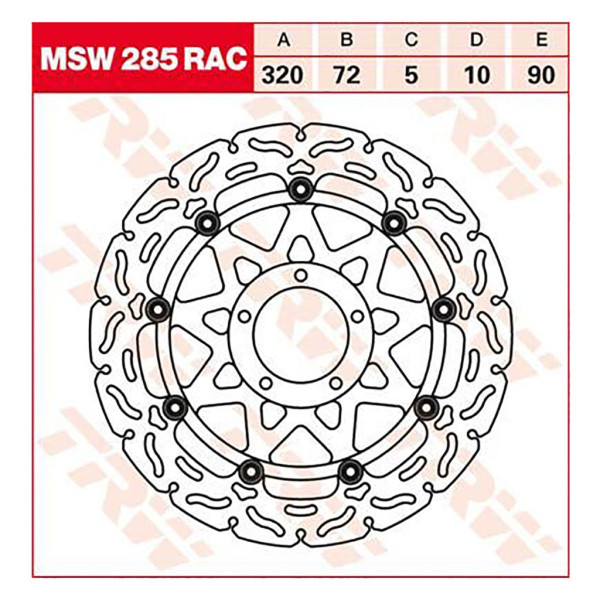 Bremsscheibe TRW MSW285RAC