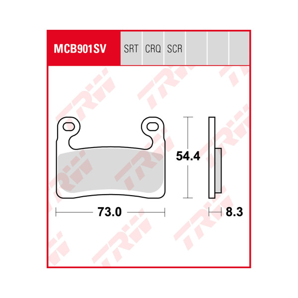 Bremsbelag TRW MCB901SRT Sinter Road