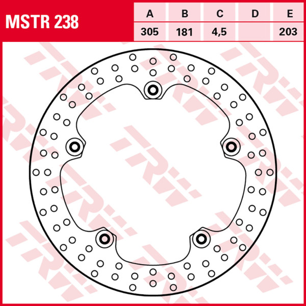 Bremsscheibe TRW MSTR238 revited