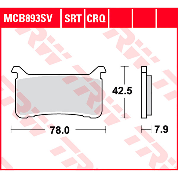 Bremsbelag TRW MCB893CRQ Hyper Carbon