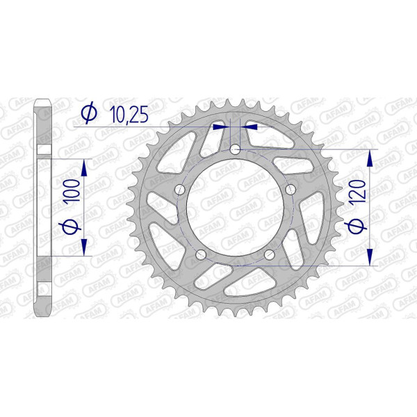 Kettenrad 36807-41 ALU #525