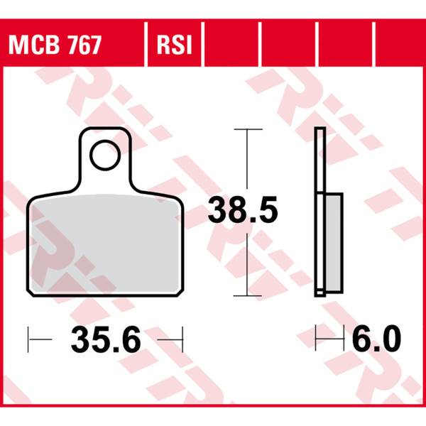 Bremsbelag TRW MCB767RSI Sinter Offroad Racing